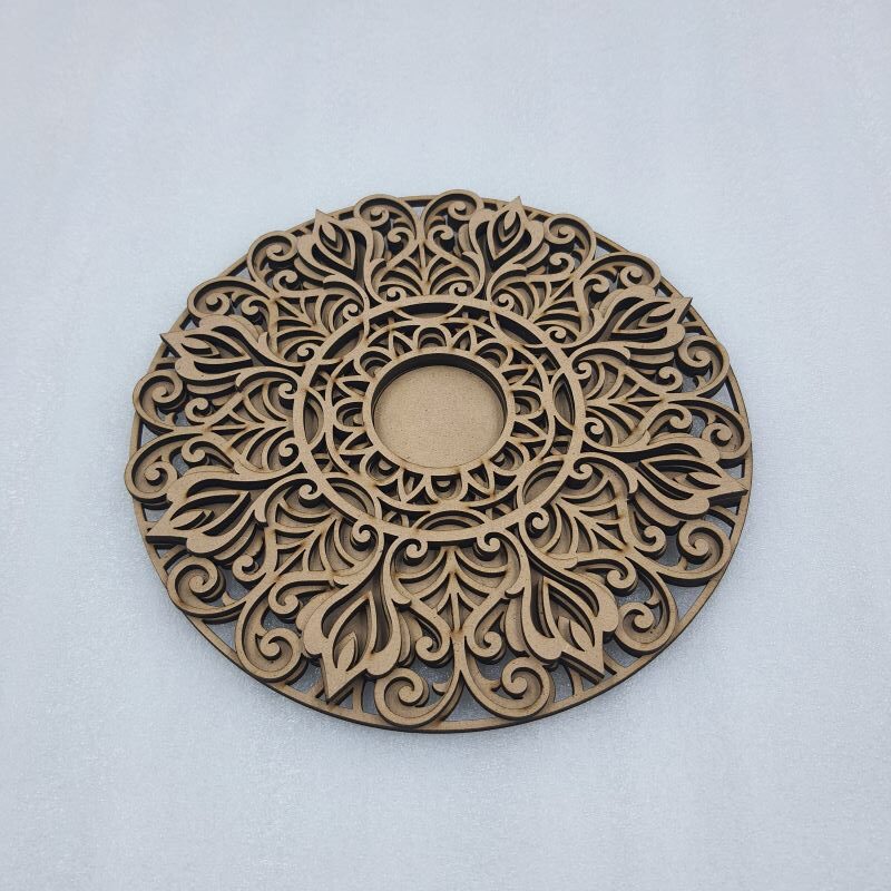 MDF Tea Light Holder - 43 (Cut Work) - Image 2