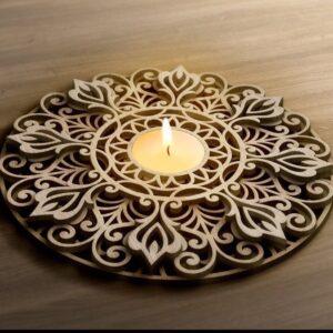 MDF Tea Light Holder - 43 (Cut Work)