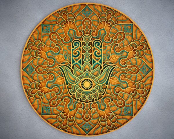 Multi-Layer Hamsa Hand (Raw MDF Product)