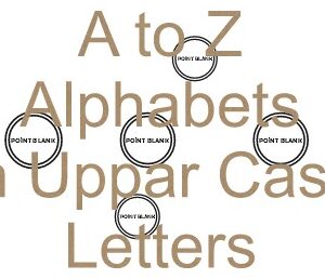 Alphabets A to Z Upper Care